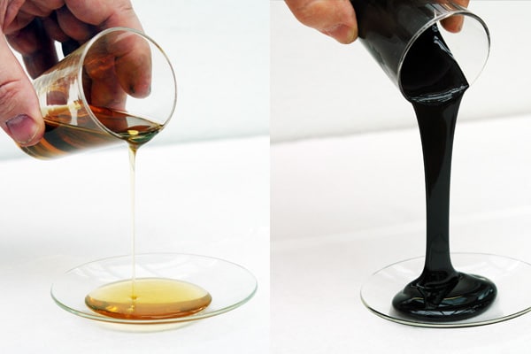 Invecchiamento di olio, acidificazione